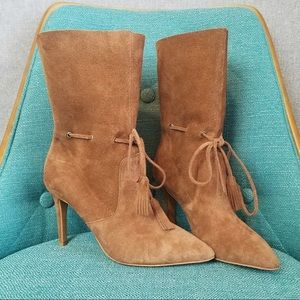 French Connection Rowdy Suede Tie Boot